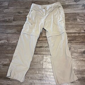 ExOfficio Pants Insect Shield Hiking Convertible Women’s 14 Light Khaki Nylon